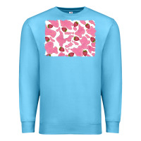 Ocean Blue distressed strawberry milkshake cowhide Premium Sweatshirt - RanaPortraitStore