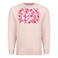 Pale Pink distressed strawberry milkshake cowhide Premium Sweatshirt - RanaPortraitStore