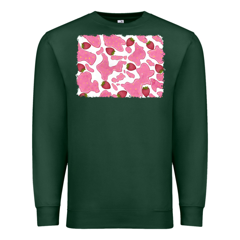 Distressed Strawberry Milkshake Cowhide Premium Sweatshirt by RanaPortraitStore | Teevron