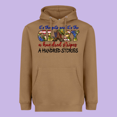 Heavyweight Hoodie its the guts and its the glory a hundred stripes