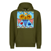 Army Green patriotic celebration Premium Hoodie - BundleAndBundleShop