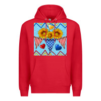 Red patriotic celebration Premium Hoodie - BundleAndBundleShop