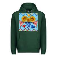 Sports Green patriotic celebration Premium Hoodie - BundleAndBundleShop