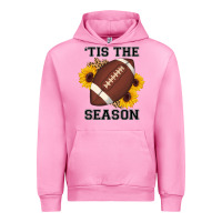 Fuchsia Pink tis the season football sunflower Urban Hoodie - AdoDesignShop