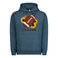 Pigment Midnight Navy tis the season football sunflower Urban Hoodie - AdoDesignShop