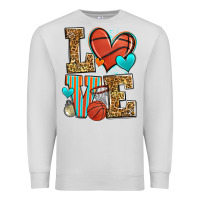 Dove Grey love basketball Premium Sweatshirt - Zillion Design Studio