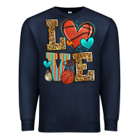 Navy love basketball Premium Sweatshirt - Zillion Design Studio