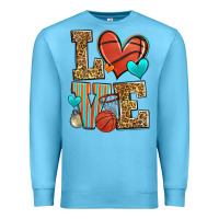 Ocean Blue love basketball Premium Sweatshirt - Zillion Design Studio
