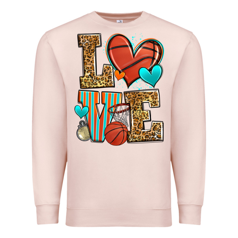 Love Basketball Premium Sweatshirt by Zillion Design Studio | Teevron