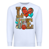 White love basketball Premium Sweatshirt - Zillion Design Studio
