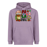 Lavender fa la la la latte Heavyweight Hoodie - Zillion Design Studio