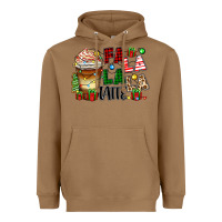 Toasted Coconut fa la la la latte Heavyweight Hoodie - Zillion Design Studio