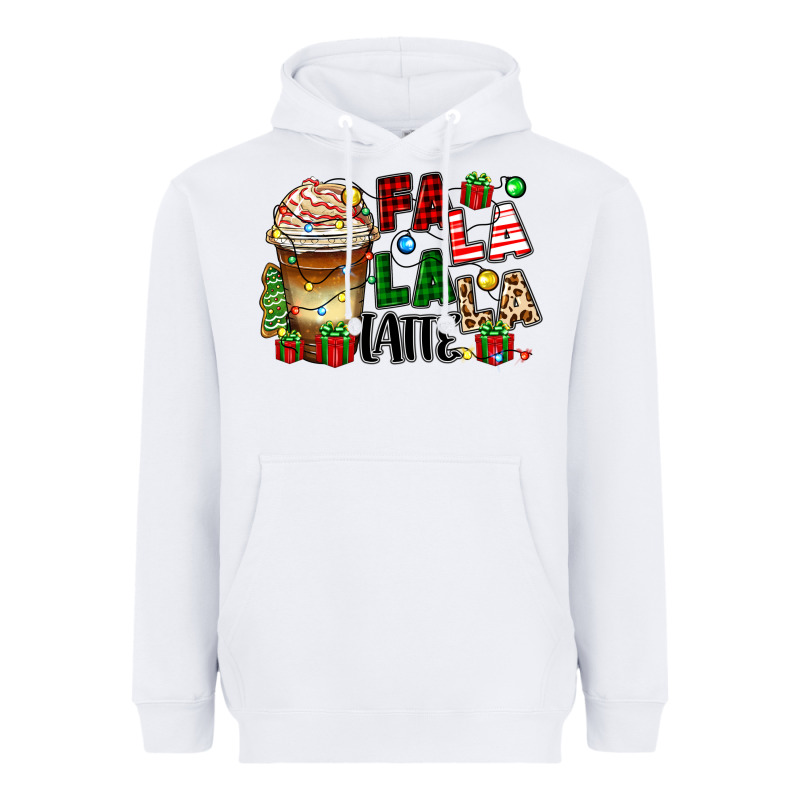 Fa La La La Latte Heavyweight Hoodie by Zillion Design Studio | Teevron