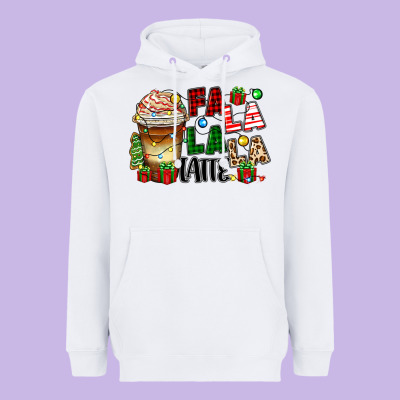 Fa La La La Latte Heavyweight Hoodie Designed By Zillion Design Studio