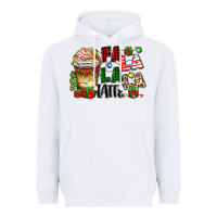 White fa la la la latte Heavyweight Hoodie - Zillion Design Studio