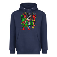 Navy im the sassy one elf Heavyweight Hoodie - Zillion Design Studio