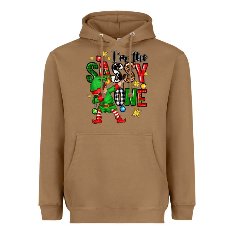Im The Sassy One Elf Heavyweight Hoodie by Zillion Design Studio | Teevron