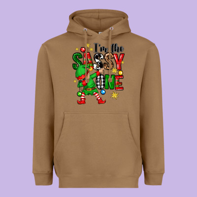Im The Sassy One Elf Heavyweight Hoodie Designed By Zillion Design Studio