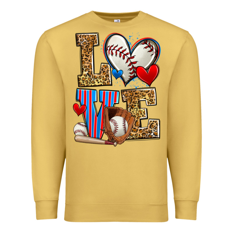 Love Baseball Premium Sweatshirt by Zillion Design Studio | Teevron