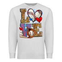 Dove Grey love baseball Premium Sweatshirt - Zillion Design Studio