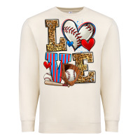 Sandshell love baseball Premium Sweatshirt - Zillion Design Studio
