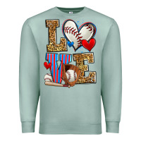 Seafoam love baseball Premium Sweatshirt - Zillion Design Studio