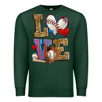 Sports Green love baseball Premium Sweatshirt - Zillion Design Studio
