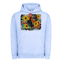 Pigment Grape Ice western rooster coop animals sunflowers cowhide serape wooden Urban Hoodie - Artiststas