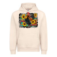 Sandshell western rooster coop animals sunflowers cowhide serape wooden Urban Hoodie - Artiststas