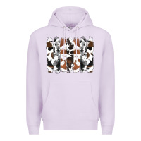 Lilac cowhide brushstrokes Premium Hoodie - RanaPortraitStore