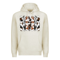 Oatmeal Heather cowhide brushstrokes Premium Hoodie - RanaPortraitStore