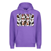 Purple cowhide brushstrokes Premium Hoodie - RanaPortraitStore