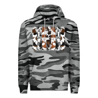Slate Camo cowhide brushstrokes Premium Hoodie - RanaPortraitStore