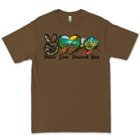 Cacao Peace Love Peacock Bass Premium Tee - LillyAllenDesigns