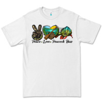 White Peace Love Peacock Bass Premium Tee - LillyAllenDesigns