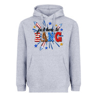 Heather Grey just here to bang Heavyweight Hoodie - texasbilliewilder