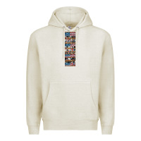 Oatmeal Heather usa flag and western patterns  penwraps Premium Hoodie - Artiststas