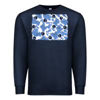 Navy distressed blueberry milkshake cowhide Premium Sweatshirt - RanaPortraitStore