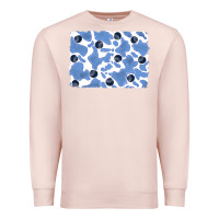 Pale Pink distressed blueberry milkshake cowhide Premium Sweatshirt - RanaPortraitStore