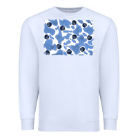 White distressed blueberry milkshake cowhide Premium Sweatshirt - RanaPortraitStore
