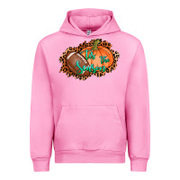Fuchsia Pink tis the season football pumpkin Urban Hoodie - AdoDesignShop