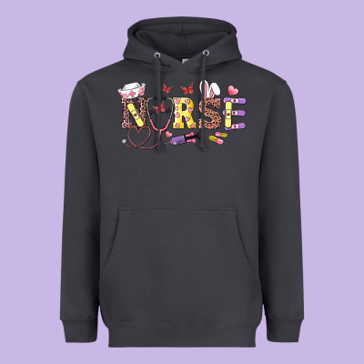 Heavyweight Hoodie easter nurse