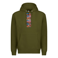 Army Green usa flag and western patterns  penwraps Premium Hoodie - Artiststas