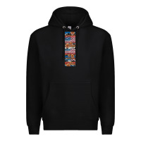 Black usa flag and western patterns  penwraps Premium Hoodie - Artiststas