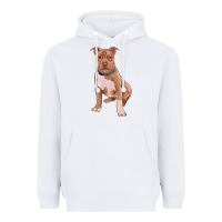 White brown pitbull Heavyweight Hoodie - RanaPortraitStore