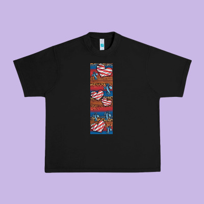 Usa Flag And Cross Penwraps 1 Urban Heavy Tee Designed By Artiststas