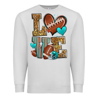 Dove Grey love american football Premium Sweatshirt - Zillion Design Studio