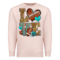 Pale Pink love american football Premium Sweatshirt - Zillion Design Studio