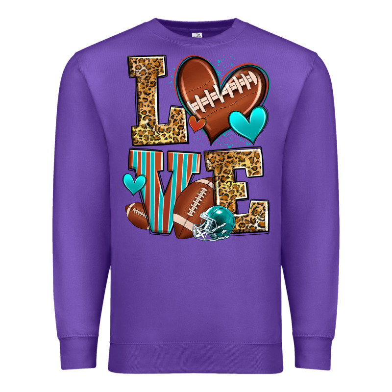 Love American Football Premium Sweatshirt by Zillion Design Studio | Teevron