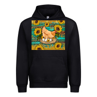 Black western farm chicken coop animals sunflowers leopard turquoise wooden Urban Hoodie - Artiststas